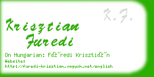 krisztian furedi business card